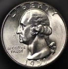 1951 D Washington Quarter GEM BU