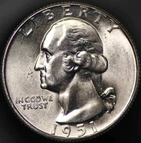 1951 D Washington Quarter GEM BU