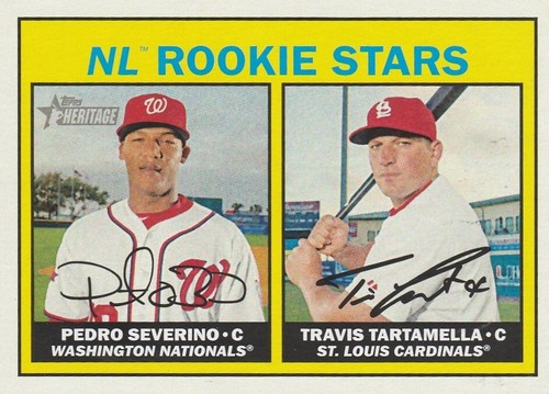 2016 Topps Heritage #188 Pedro Severino/Travis Tartamella NL Rookie Stars