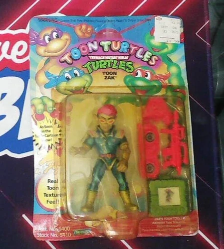 TMNT Toon Turtles Zak vintage 1992 figure Playmates