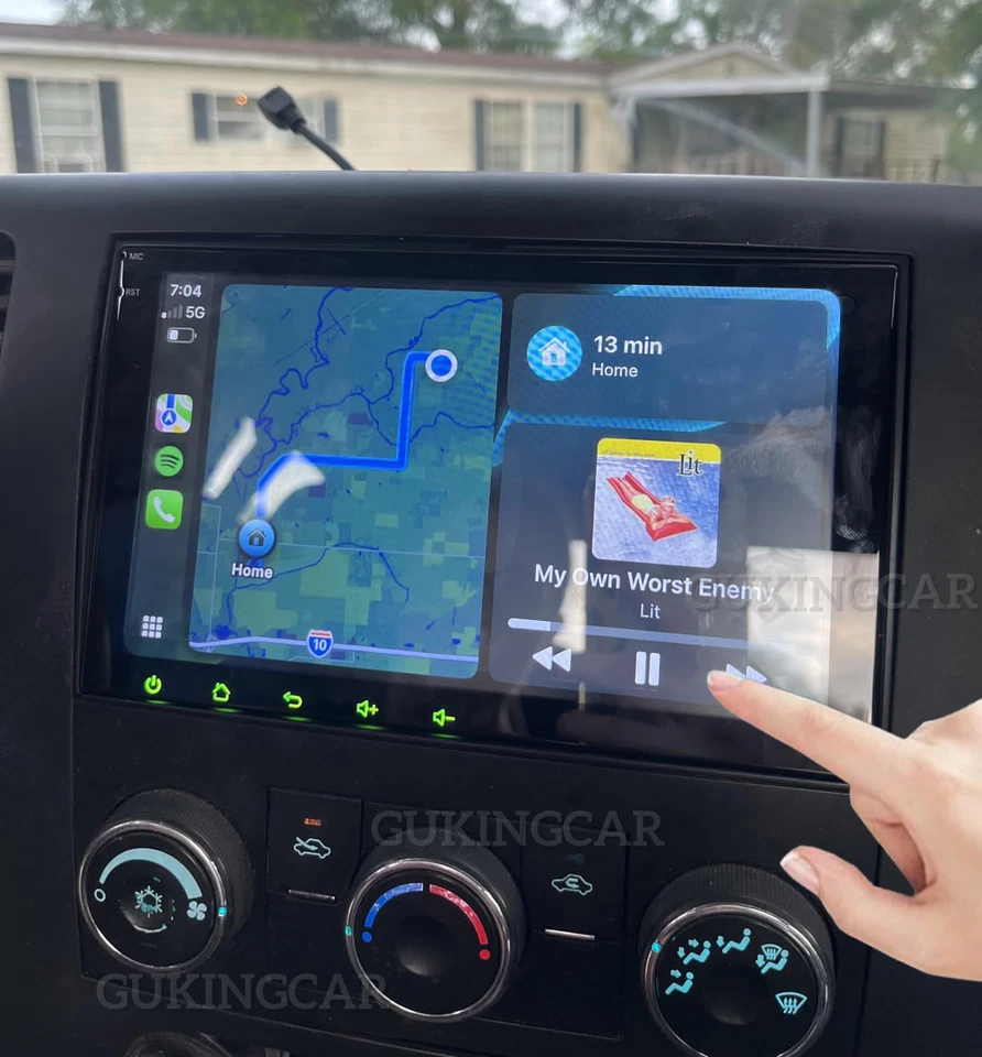 For 2007-2014 GMC Sierra 1500 2500 3500 Android 13 Car Radio Stereo GPS CarPlay - Image 3 of 4