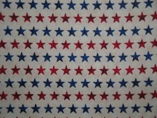 American Freedom Combed Cotton Digitally Printed Star Patriotic Americana Fabric