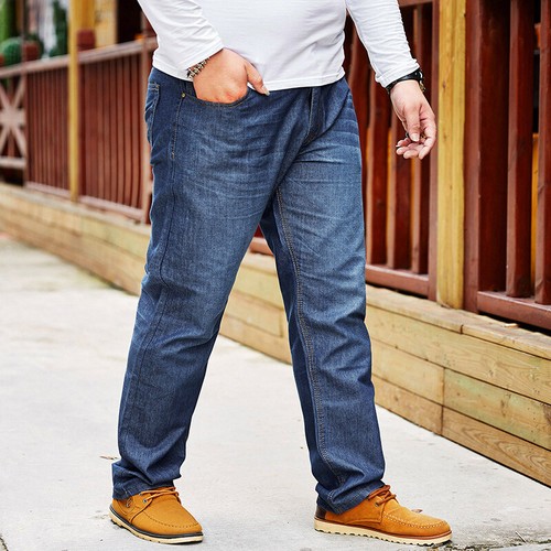 New Mens Stretch Jeans Plus Size Pants 