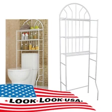 Over The Toilet Storage Rack Cabinet Organizer Shelf Bathroom Space Saver 3 Tier
