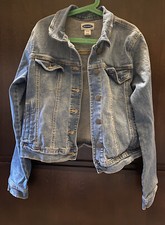 Old Navy Girls Size XL 14 denim Jean Jacket pre owned EUC