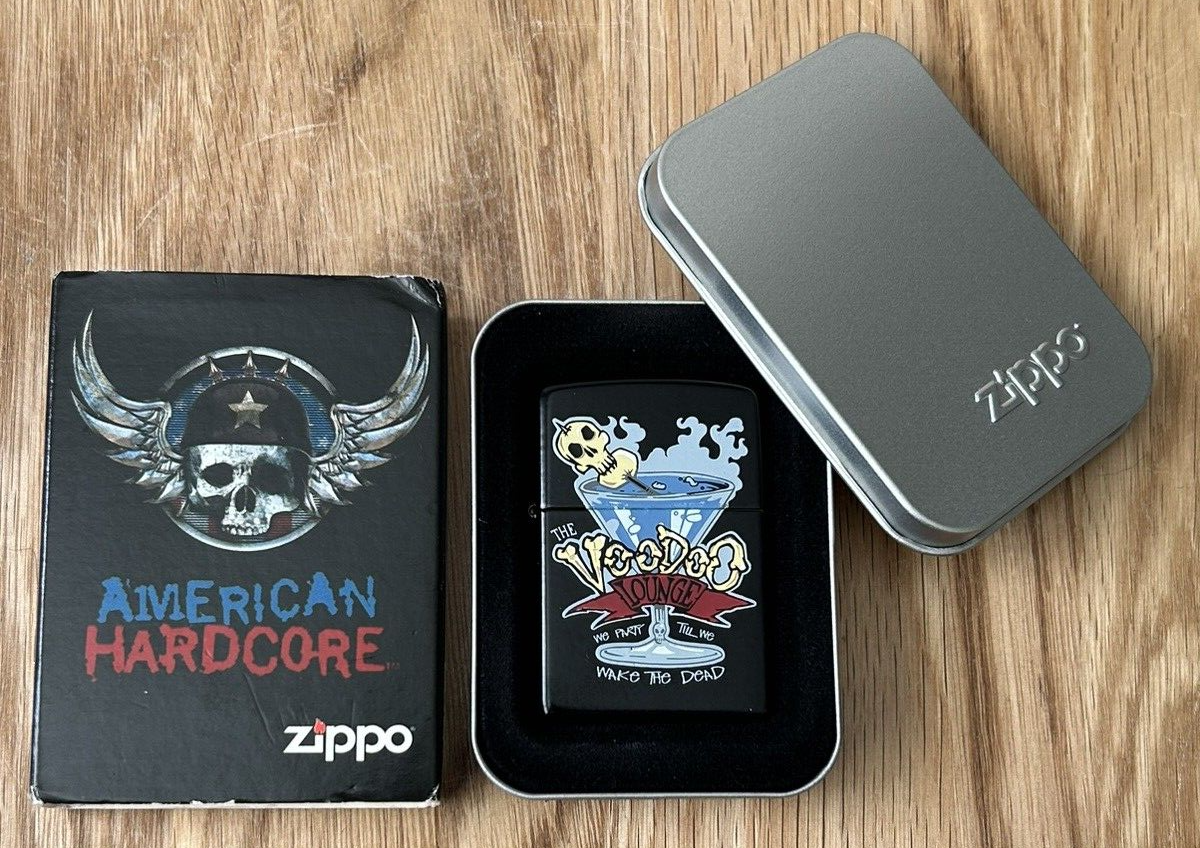 2006 Zippo, American Hardcore Voodoo Lounge Lighter in Box, 21208