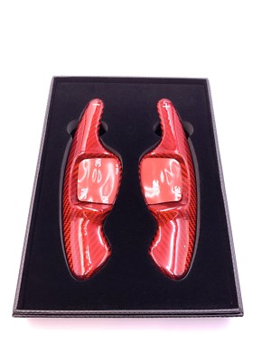 Fiberglas Schaltwippen Shift Paddle für Golf 7 Golf 8 Arteon Rot T-Rock
