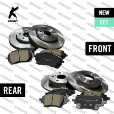 KONNEKT Front & Rear Brake Discs & Brake Pads for TOYOTA Corolla 2019+ Onwards