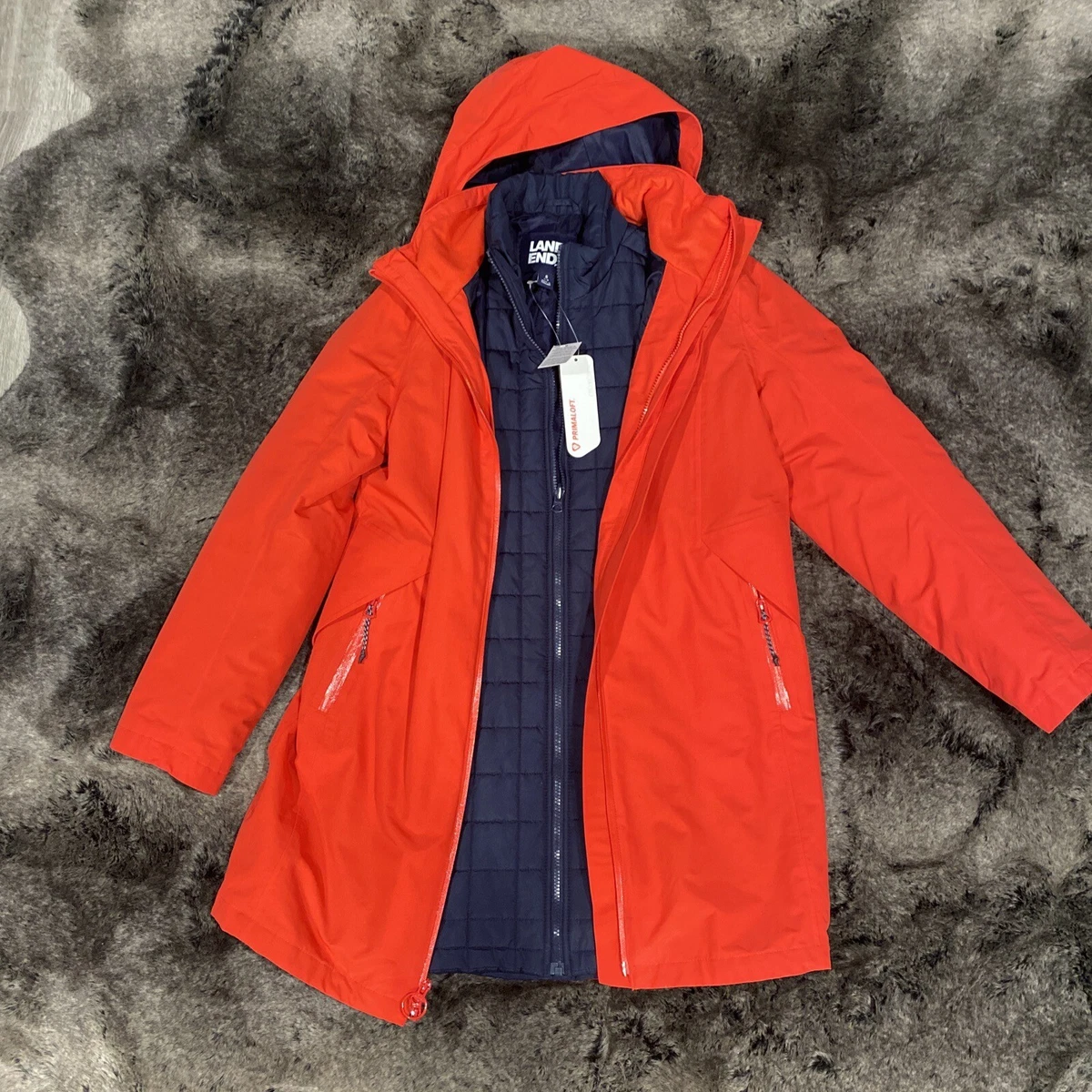 Lands end squall top 3 in 1 coat