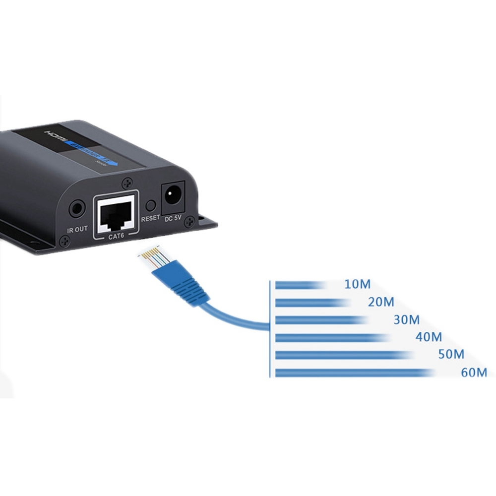 Extender HDMI - 70m 4k@60Hz - Loop Out - KVM - Cavo Cat.6 - HDR - ARC - Foto 8