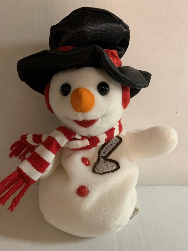 Hershey Kiss Snowman Plush 2001 Snowman Stuffed Decoration 