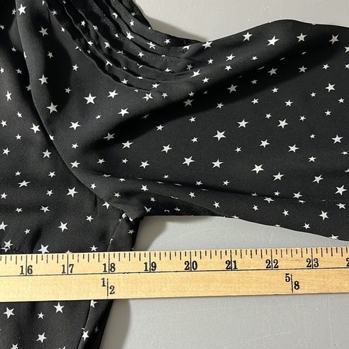 Banana Republic Black & White Star Patterned Women’s Mini Dress Size 2 - Picture 4 of 7