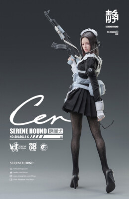 I8 Toys 501S614-C Serene Hound Cerberus Maid Team Cer (bewegliche Augen) 1/6 Figur