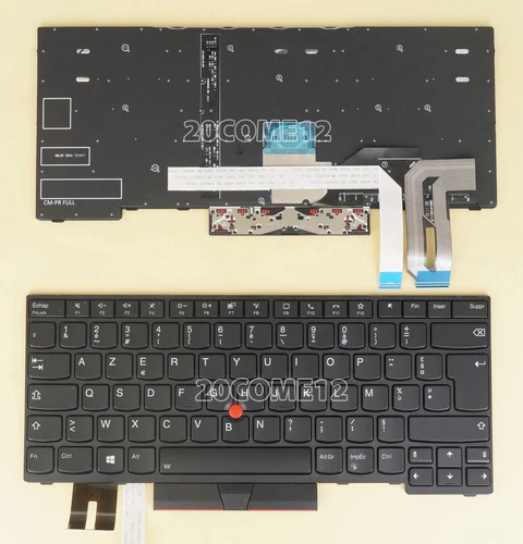 For Lenovo Thinkpad T14 Gen 2 2021 (20W0 20W1) Keyboard Backlit French Clavier
