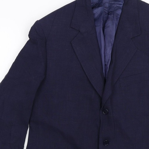 Principe Mens Blue Wool Blend Suit Jacket Size 40 - Picture 8 of 12