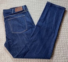  65 New Lands' End Men's Straight Fit 5 Pocket Denim Jeans Rinse 37x31