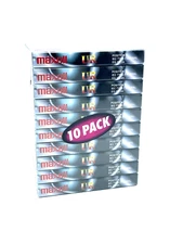 Maxell UR 90 Audio Cassette Tape -NEW SEALED 10 PACK QB