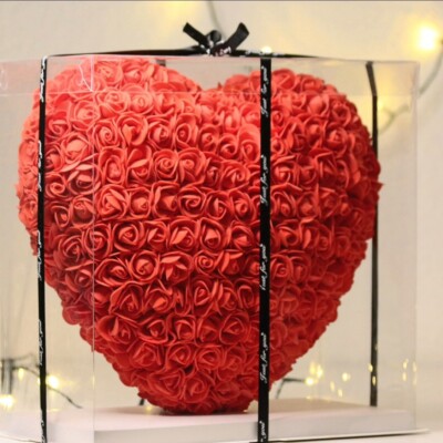 Rosenherz Valentinstag Rose Herz Geschenk Blume Rosenbär Bär Geburtstag