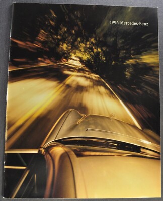 1996 Mercedes-Benz Brochure SL-500 600 S-320 420 E-320 C-280 Excellent Original
