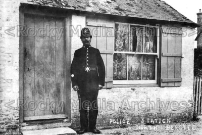 Jgg-80 Polizeistation, North Bersted, Bognor Regis, Sussex. Foto