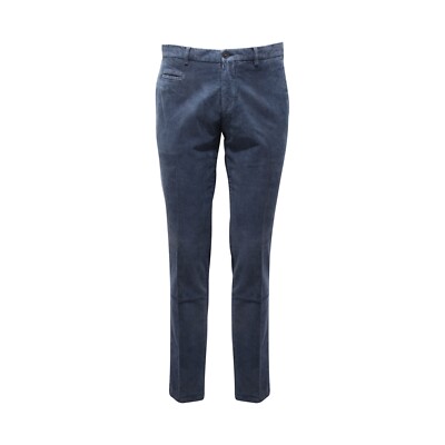 9449AQ pantalone uomo velluto  ALTEA man velvet trousers blue