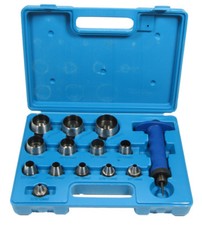 Spezial Locheisen Satz 14 tgl. 5 bis 35 mm Zoll Metrisch f&uuml;r Dichtungen