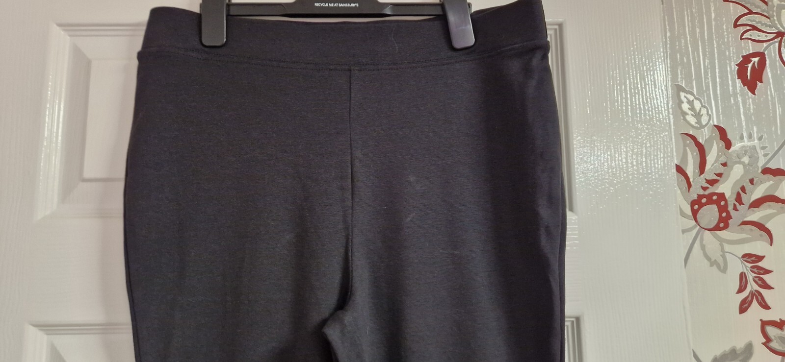 Ladies Black Stretch Elastic Waist Leggings Size 16 By Bonmarche BNWOT