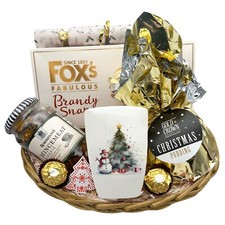 Cesto Regalo Cibo Festivo Personalizzato Nonna Sorella Mamma Figlia Set Natale