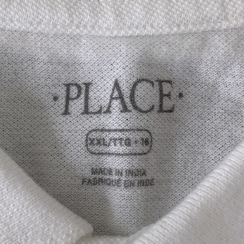 The Children's Place Boys Size XXL (16) White Long/Short Sleeve Polo Shirts NWT - Picture 6 of 10