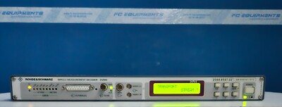 Rohde and Schwarz DVMD MPEG-2 Measurement Decoder