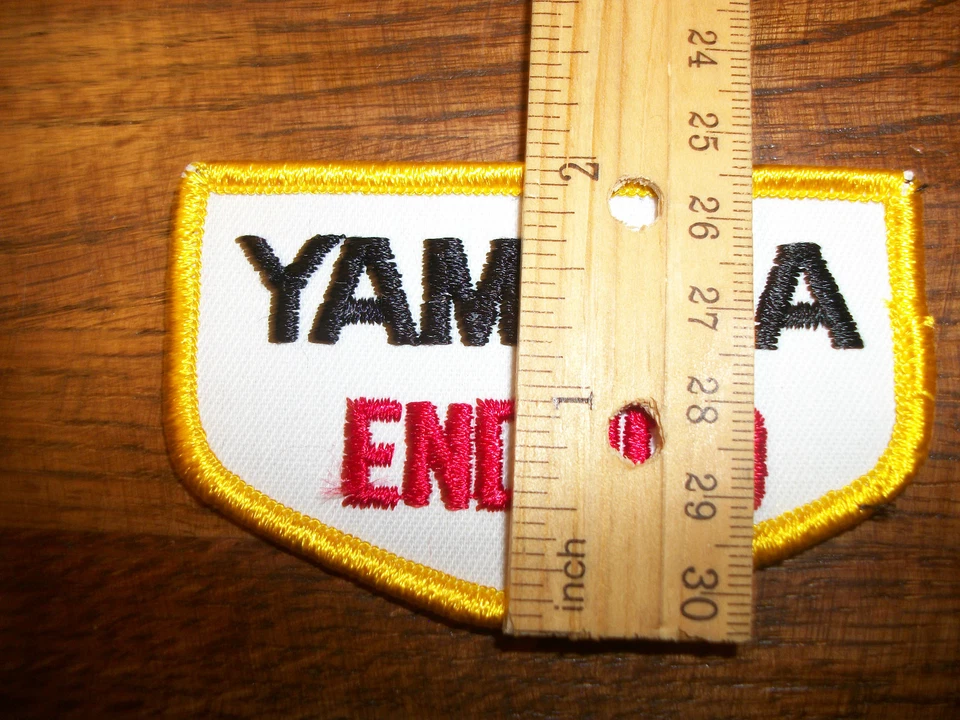 Yamaha Enduro patch Vintage Embroidered 1970s NOS Cross Country Dirt offroad  - Image 3 of 3