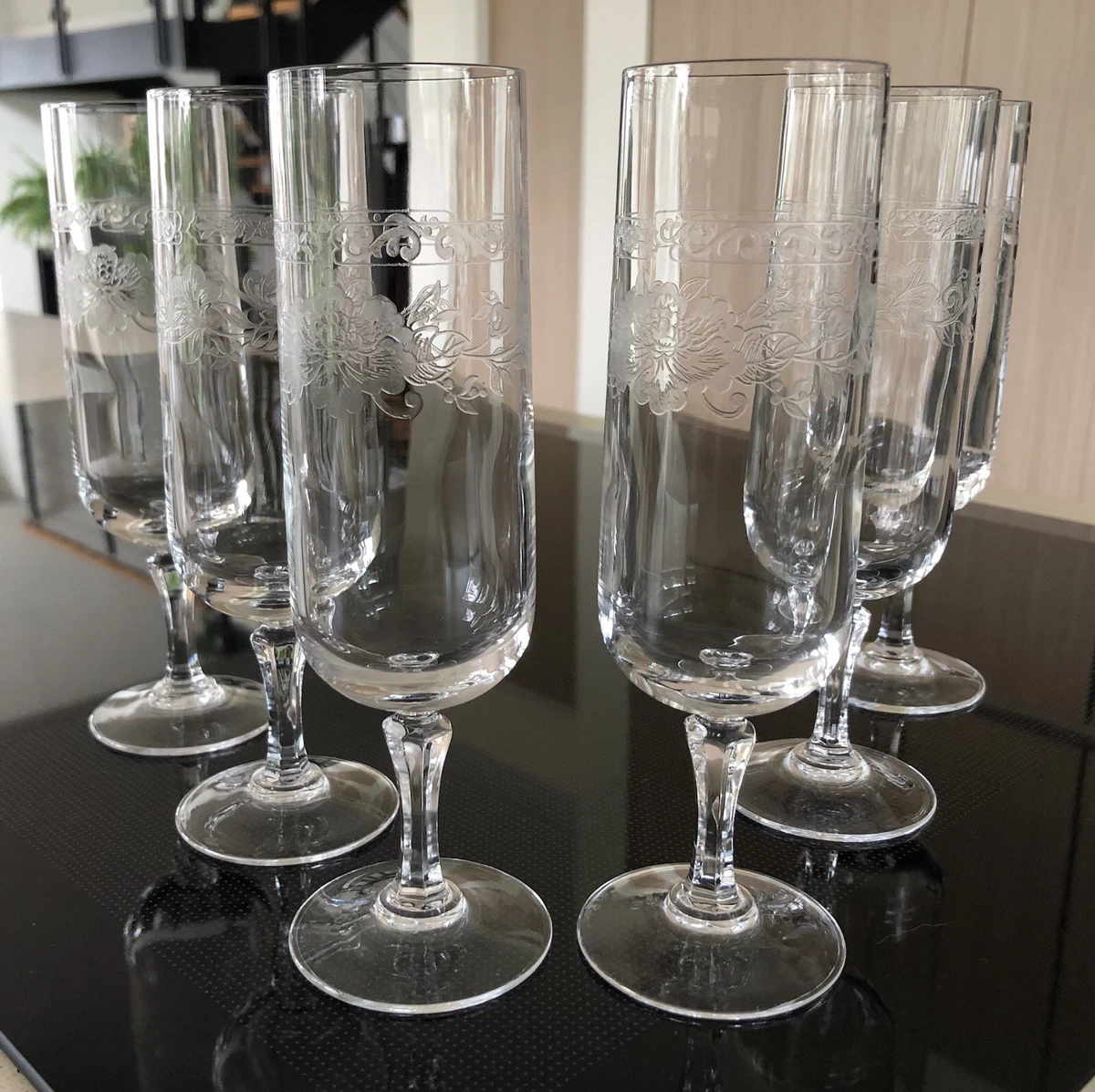 Cristal D'Arques French Bretagne Tulip Candlesticks