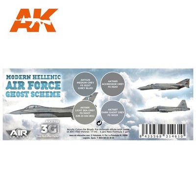 AK Interactive 3G Air - Modern Hellenic Air Force Ghost Scheme Set (4)
