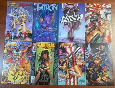 BADDIES and Vixens Comic Lot of 8, GG ART LOT,   Angela, Glory, Witchblade