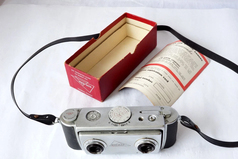 Cámara estéreo Kin-Dar 35 mm Steinheil Munchen Cassar 35 mm f/3,5 lente con manual Foto 2 de 4