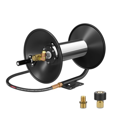 #ad Pressure Washer Hose Reel 100 FT 3 8quot; Heavy Duty Retractable Pressure Washer... $160.84