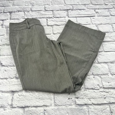 Express Design Studio Editor Gray Wide Leg Dress Pants Womens Size 6 Office Wear