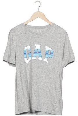GAP T-Shirt Herren Oberteil Shirt Sportshirt Gr. M Baumwolle Grau #twyaa97