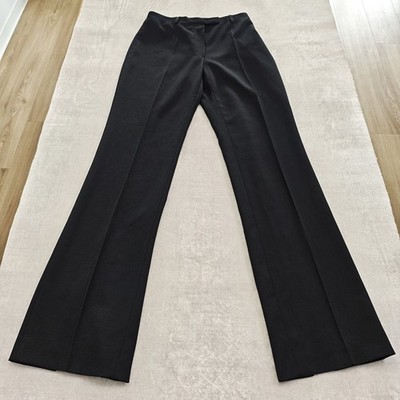 John Richmond Luxus Wollhose XS/S Schwarz Weites Bein Schlitz Wie Neu