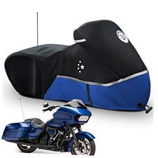 Motorcycle Cover Storage for Touring Models Harley Davidson Side Box 420D Blue