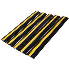 Cable Protector Ramp Rubber Speed Bumps 2 Pack of 1 Channel 6600Lbs Load Capacit