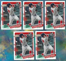 5 Panini 2023 Donruss Rated Prospect Rookie Card #63 Ceddanne Rafaela Red Sox