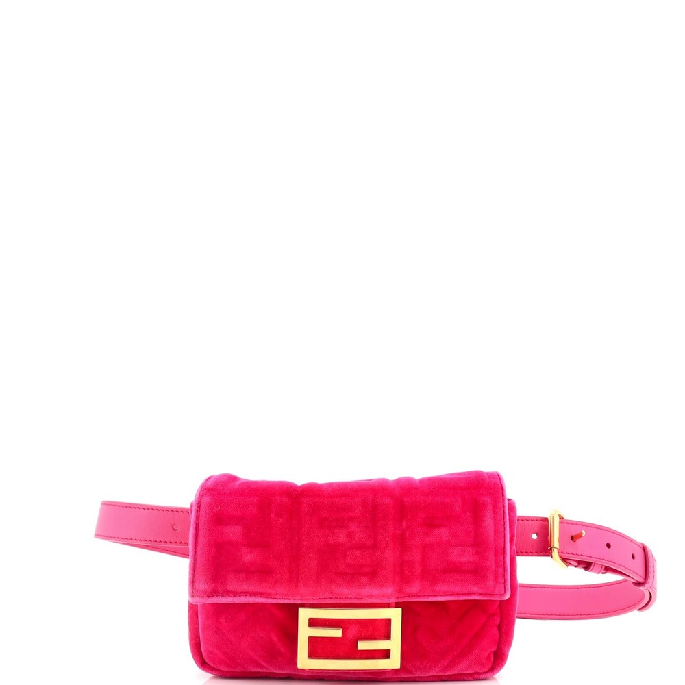 Fendi Baguette Hip Belt Bag in Zucca Velvet