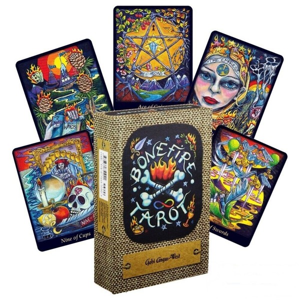 Bonefire Tarot Kartendeck & Begleitbuch-Set Schiffer Publishing 78 Karten Neu-image
