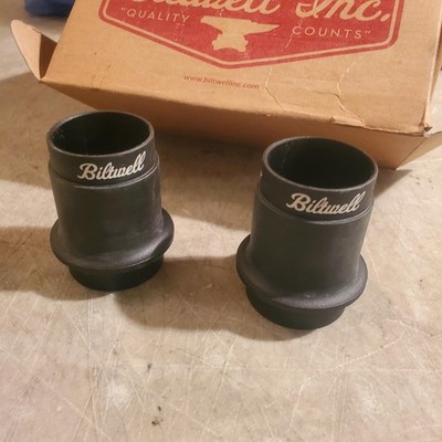Biltwell Mohawk 1-3/4'' Straight Pipe Exhaust Tips, Black, ET-MOH-00-BK