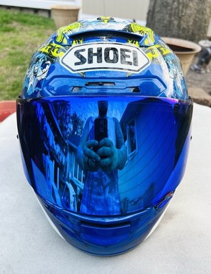 Shoei X-Twelve/X-12 Bautista TC-2 Full Face Helmet/Blue Mirror