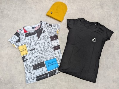 Prisma.io TShirt Bundle Womens M Graphic Developer Merch Database Coder Hat Logo