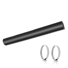 Gasoline Fuel Filler Neck Hose with 2 Clamps Reinforced Gas tank 1 1/2" ID