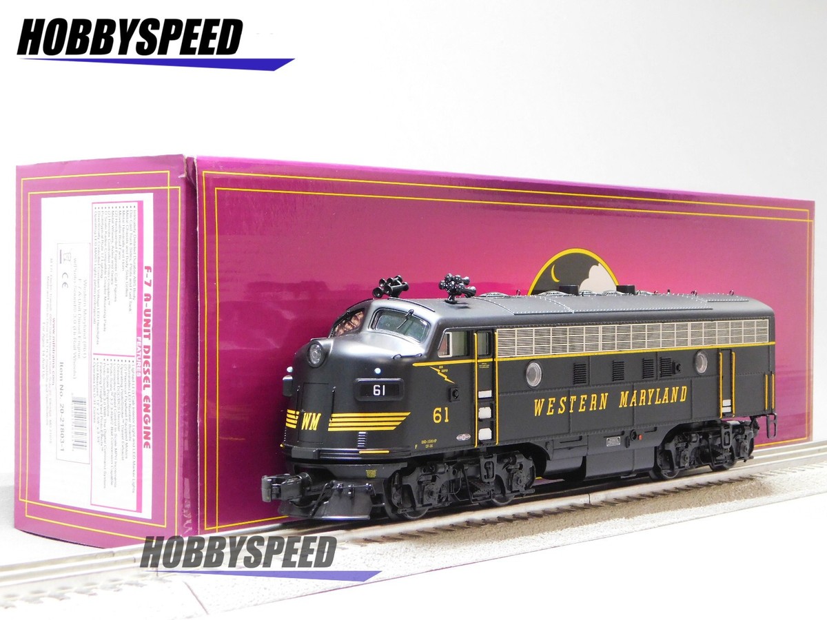MTH PREMIER WESTERN MARYLAND F-7A DIESEL ENGINE #61 O GAUGE 20