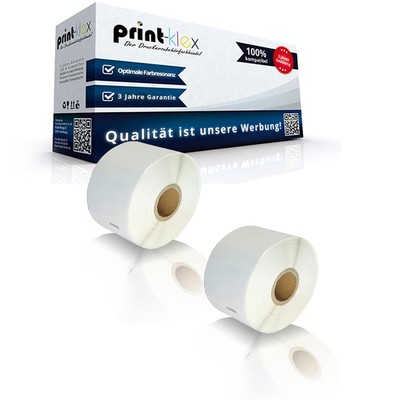 2x Kompatible Etiketten Rollen für Dymo LABELWRITER 450 Seri - Office Line Serie